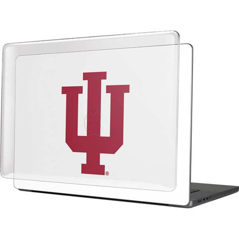 Indiana University IU Logo White MacBook Cases