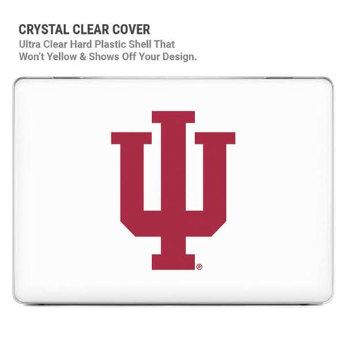 Indiana University IU Logo White MacBook Cases