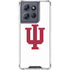 Indiana University IU Logo White Moto G 5G (2025) Clear Case