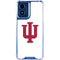Indiana University IU Logo White Moto G 5G (2024) Clear Case