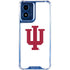 Indiana University IU Logo White Moto G 5G (2024) Clear Case