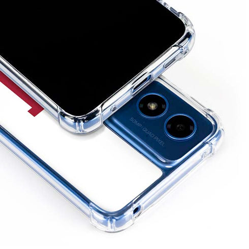 Indiana University IU Logo White Moto G 5G (2024) Clear Case