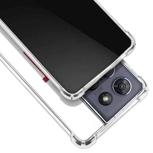 Indiana University IU Logo White Moto G Play 5G (2025) Clear Case