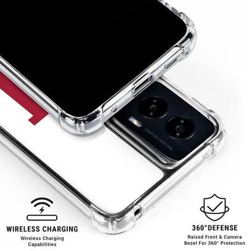 Indiana University IU Logo White Moto G Power 5G (2024) Clear Case