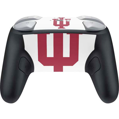 Indiana University IU Logo White Nintendo Switch 2 (2025) Pro Controller Skin