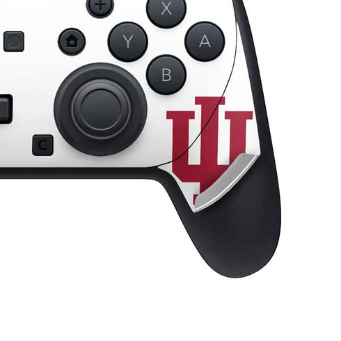 Indiana University IU Logo White Nintendo Switch 2 (2025) Pro Controller Skin