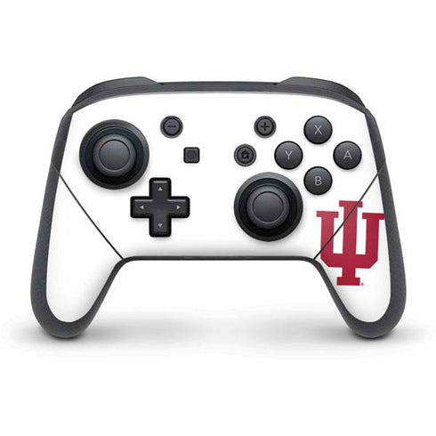 Indiana University IU Logo White Nintendo Skins