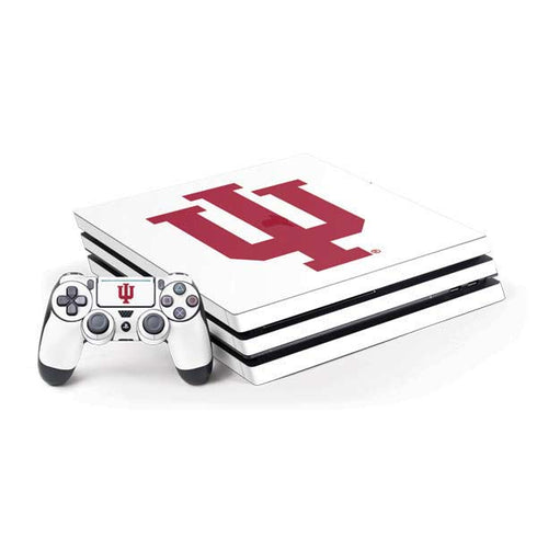 Indiana University IU Logo White PlayStation PS4 Skins