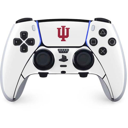 Indiana University IU Logo White PlayStation PS5 Skins