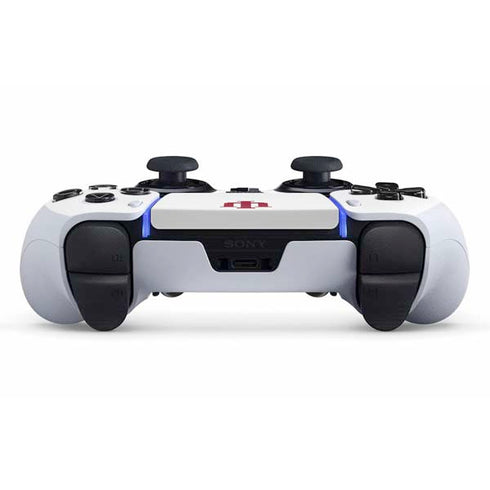 Indiana University IU Logo White PS5 DualSense Edge Pro Controller Skin
