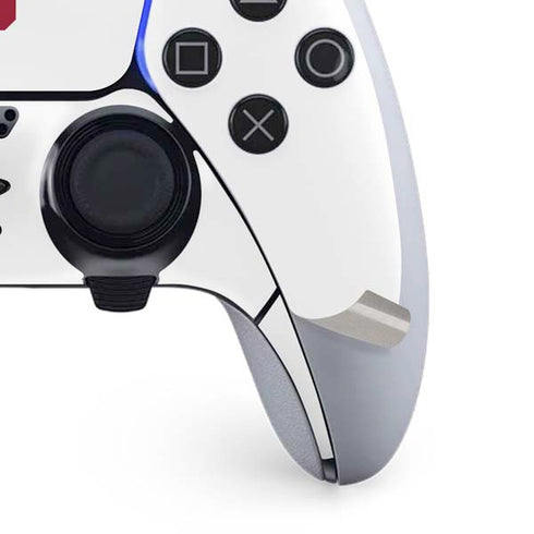 Indiana University IU Logo White PS5 DualSense Edge Pro Controller Skin
