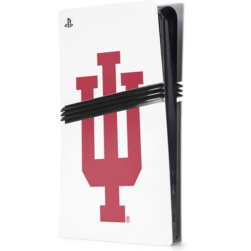 Indiana University IU Logo White PlayStation PS5 Skins