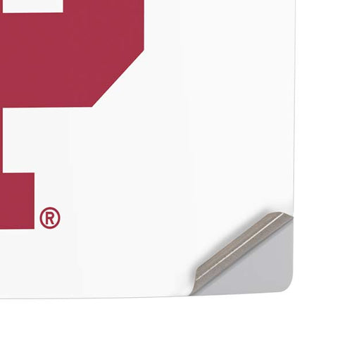 Indiana University IU Logo White PS5 Pro Disk Console Skin