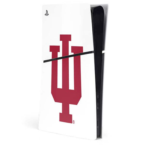 Indiana University IU Logo White PlayStation PS5 Skins