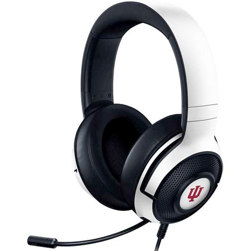 Indiana University IU Logo White Razer Kraken X Skin