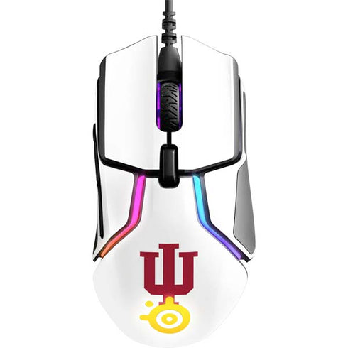 Indiana University IU Logo White SteelSeries Rival 600 Gaming Mouse Skin