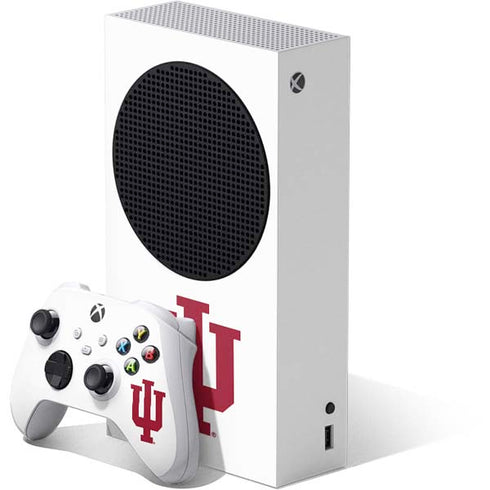 Indiana University IU Logo White Xbox Series S Skins
