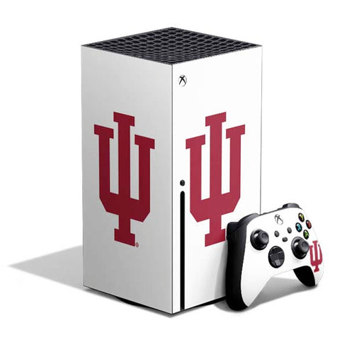 Indiana University IU Logo White Xbox Series X Bundle Skin