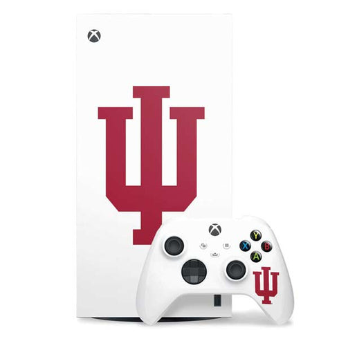 Indiana University IU Logo White Xbox Series X Skins