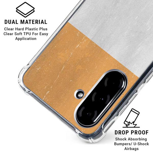 Ivory Coast Flag Distressed Galaxy A36 5G Clear Case