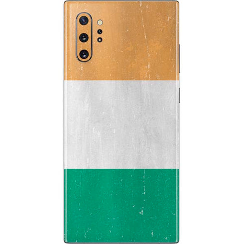 Ivory Coast Flag Distressed Galaxy Note 10 Plus Skin