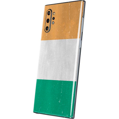 Ivory Coast Flag Distressed Galaxy Note 10 Plus Skin