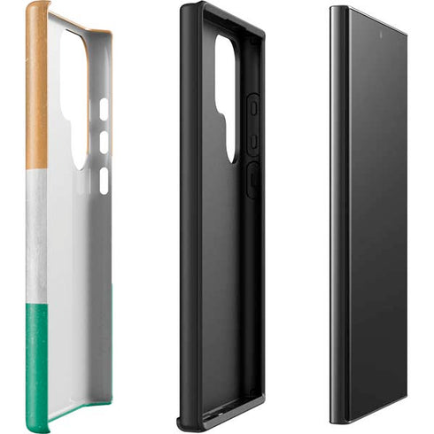 Ivory Coast Flag Distressed Galaxy S23 Ultra Pro Case