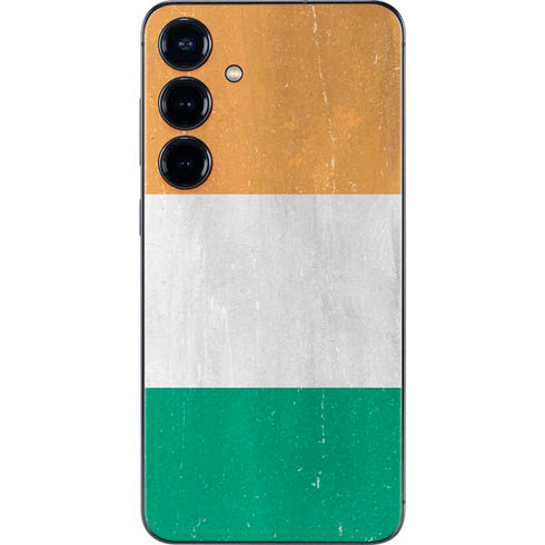 Ivory Coast Flag Distressed Galaxy S24 Plus Skin