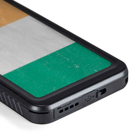 Ivory Coast Flag Distressed Galaxy S24 Waterproof Case