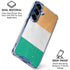 Ivory Coast Flag Distressed Galaxy S25 Clear Case