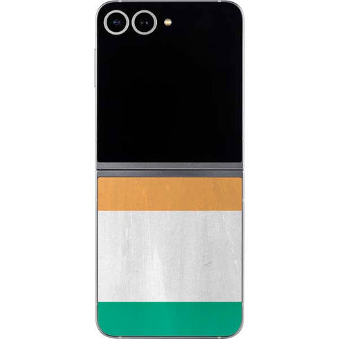 Ivory Coast Flag Distressed Galaxy Z Flip6 Skin