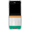 Ivory Coast Flag Distressed Galaxy Z Flip6 Clear Case