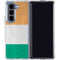 Ivory Coast Flag Distressed Galaxy Z Fold5 5G Clear Case