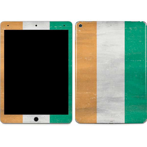 Ivory Coast Flag Distressed iPad Skins