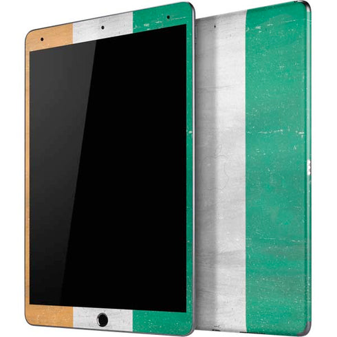 Ivory Coast Flag Distressed iPad Skins