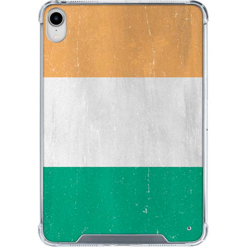 Ivory Coast Flag Distressed iPad 11th Gen (2025) Clear Case