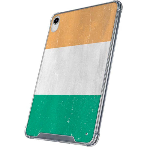 Ivory Coast Flag Distressed iPad 11th Gen (2025) Clear Case