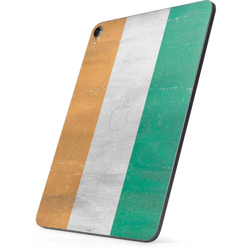 Ivory Coast Flag Distressed Apple iPad Pro Skin