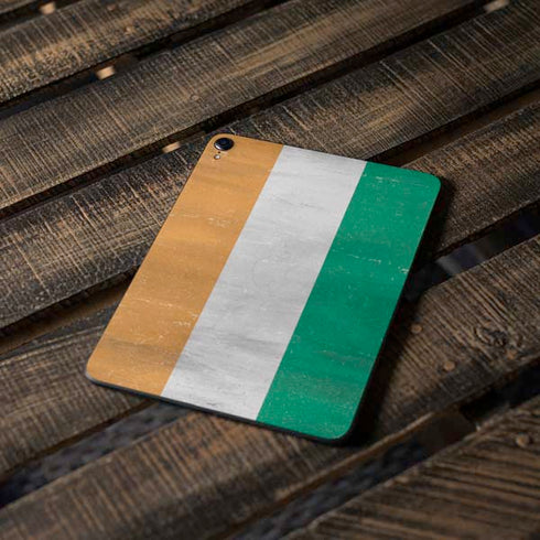 Ivory Coast Flag Distressed Apple iPad Pro Skin