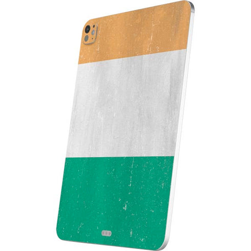Ivory Coast Flag Distressed iPad Pro 13in M4 (2024) Skin
