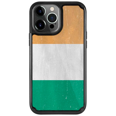 Ivory Coast Flag Distressed iPhone Cases
