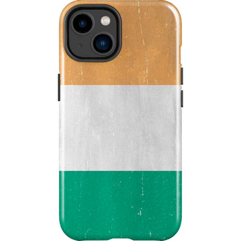 Ivory Coast Flag Distressed iPhone 15 Impact Case