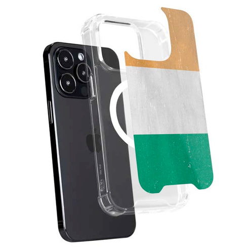 Ivory Coast Flag Distressed iPhone 16 Pro MagSafe Case