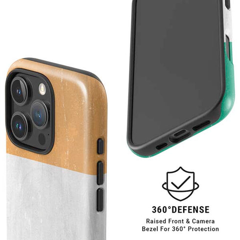 Ivory Coast Flag Distressed iPhone 16 Pro Magsafe Impact Case