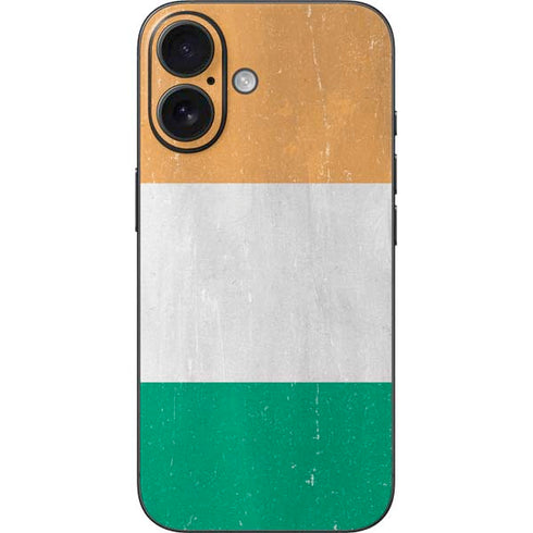 Ivory Coast Flag Distressed iPhone 16 Skin