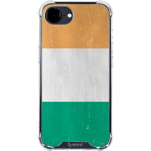 Ivory Coast Flag Distressed iPhone 16e Clear Case