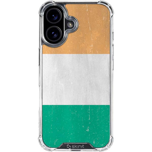 Ivory Coast Flag Distressed iPhone 17 Clear Case