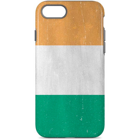 Ivory Coast Flag Distressed iPhone Cases