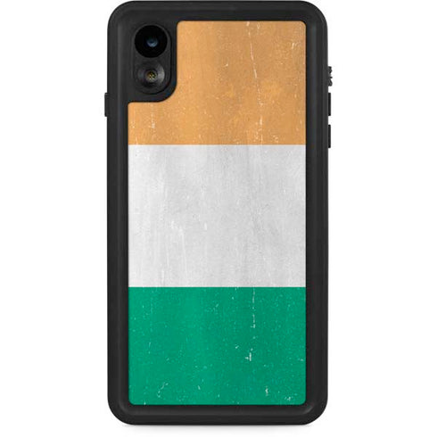 Ivory Coast Flag Distressed iPhone Cases