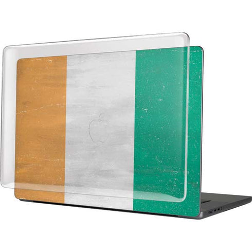 Ivory Coast Flag Distressed MacBook Cases